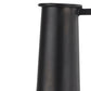 24" Black Metal Jug Vase