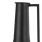 24" Black Metal Jug Vase