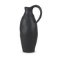 15" Black Bud Ceramic Jug Vase