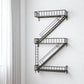 21" Gunmetal Gray Metal Novelty Wall Mounted Accent Shelf