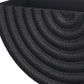 Set of Two Black Metal Geometric Half Moon Wall Planters