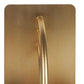Set of Two Gold Metal Geo Arch Decorative Bookends