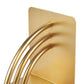 Set of Two Gold Metal Geo Arch Decorative Bookends