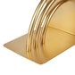 Set of Two Gold Metal Geo Arch Decorative Bookends
