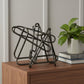 12" Black Metal Abstract Tabletop Sculpture