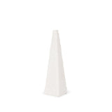 13" White Marble Obelisk Tabletop Sculpture