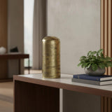 10" Brass Aluminum Tabletop Sculpture