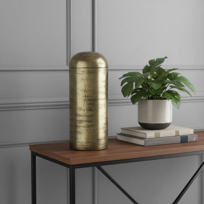 15" Brass Aluminum Tabletop Sculpture