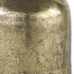 7" Antiqued Brass Cast Aluminum Cylindrical Tabletop Sculpture