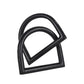 6" Black Iron Modern Abstract Tabletop Sculpture