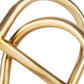 6" Gold Iron Abstract Modern Tabletop Sculpture