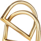 6" Gold Iron Abstract Modern Tabletop Sculpture