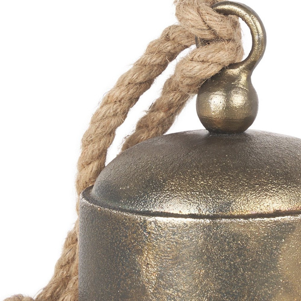 7" Gold Metal Decorative Wall Sculpture