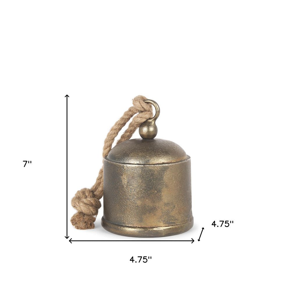 7" Gold Metal Decorative Wall Sculpture