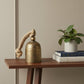 6" Gold Metal Decorative Wall Sculpture