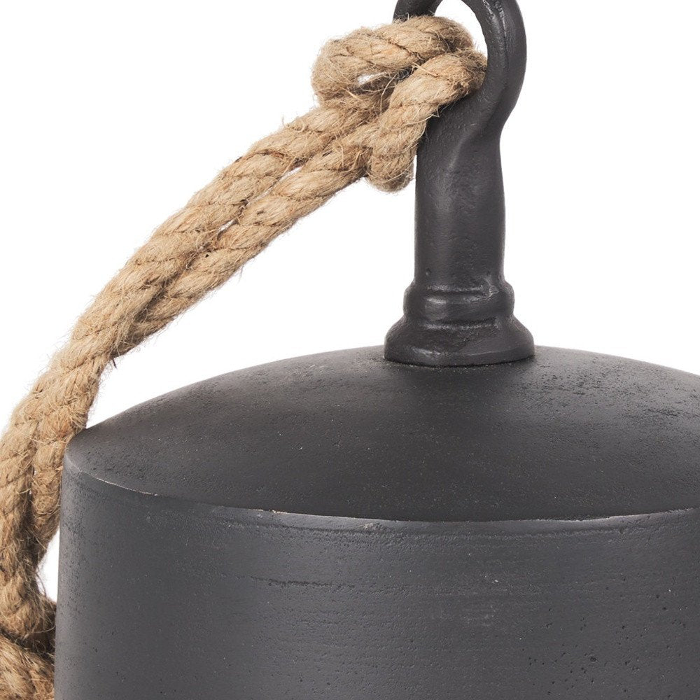 8" Black Metal Decorative Wall Sculpture