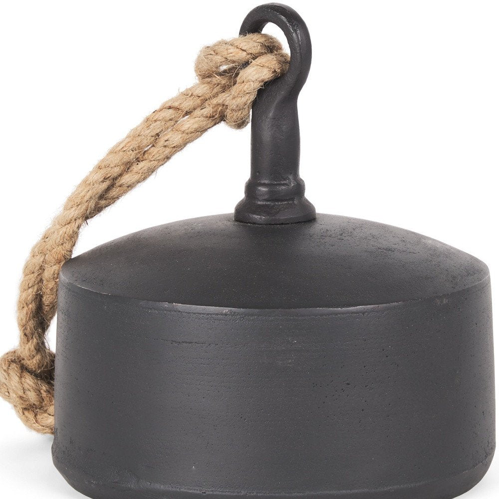 8" Black Metal Decorative Wall Sculpture