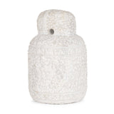 10" White Marble Door Stop