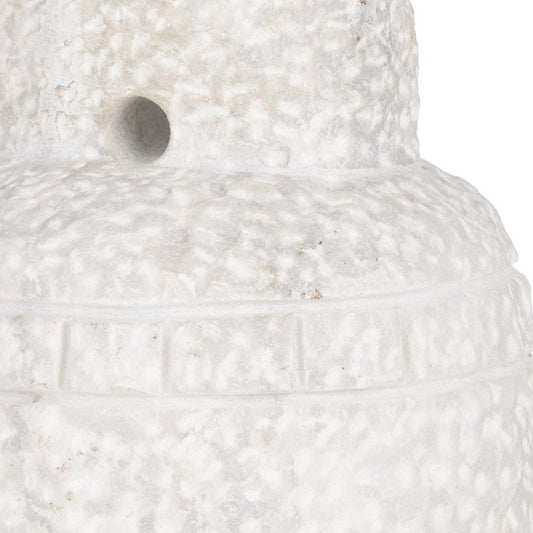 10" White Marble Tabletop Sculpture