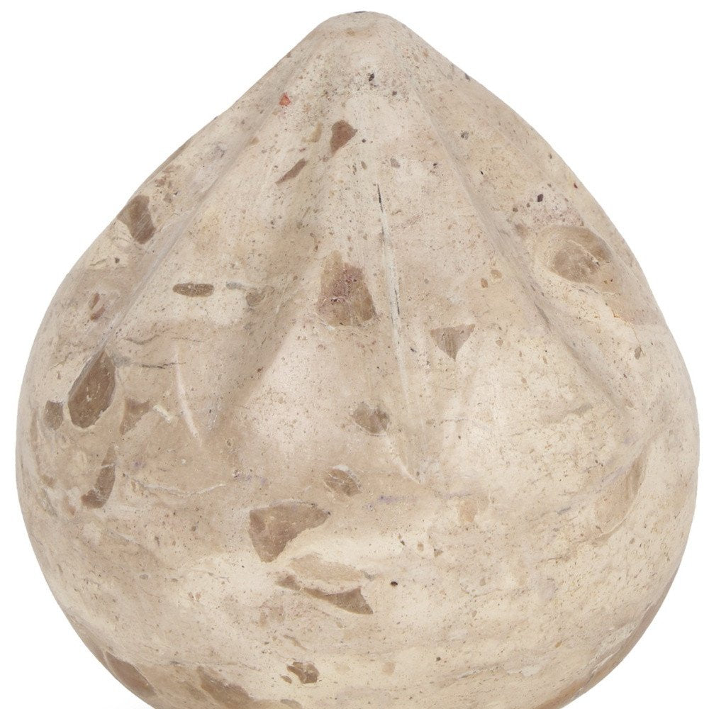 3" Beige Marble Tabletop Sculpture