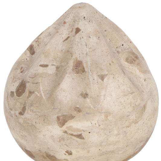 3" Beige Marble Tabletop Sculpture