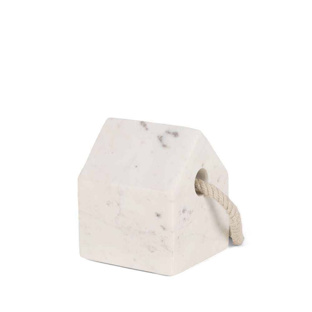 5" White Marble Decorative Wall Sculpture