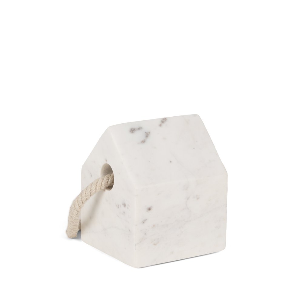 5" White Marble Decorative Wall Sculpture