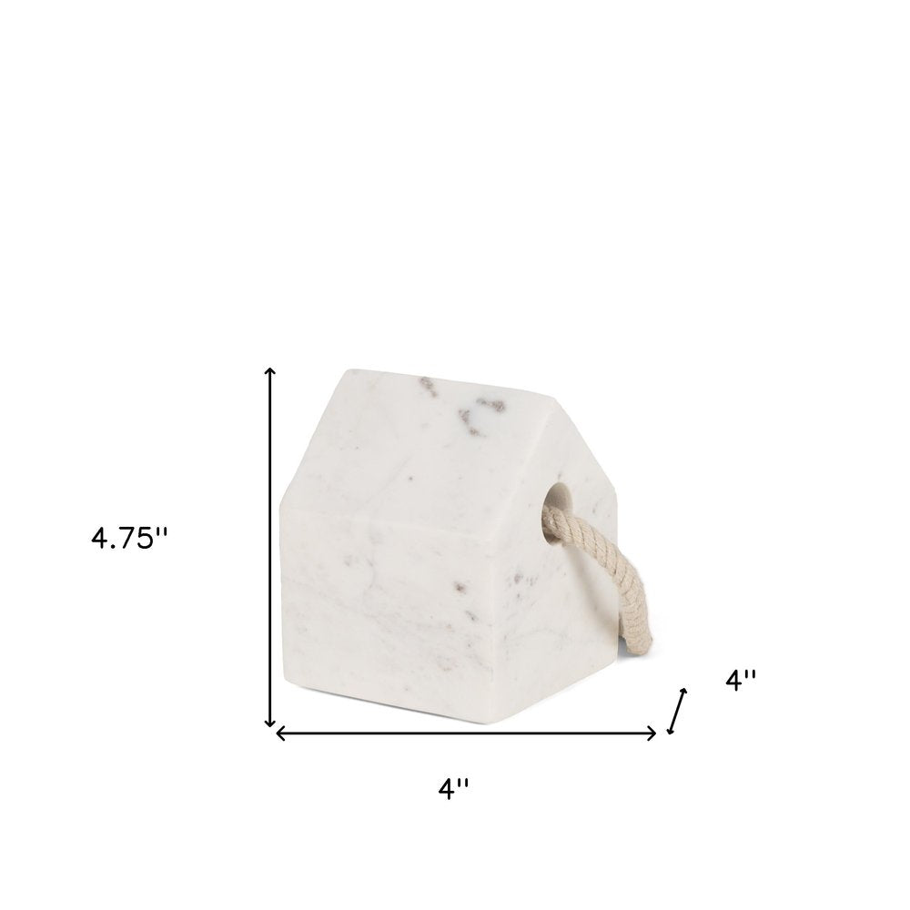 5" White Marble Decorative Wall Sculpture