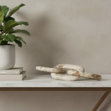 1" Beige Glass Decorative Wall Sculpture