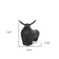 11" Black Aluminum Bull Tabletop Sculpture