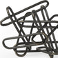 8" Black Metal Abstract Tabletop Sculpture