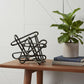 8" Black Metal Abstract Tabletop Sculpture