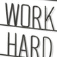 17" X 26" Black Work Hard and Be Nice Metal Wall Decor