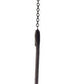 31" Black Distressed Woven Metal Lantern Candle Holder