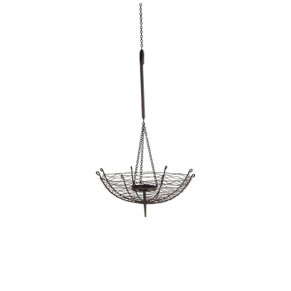 31" Black Distressed Woven Metal Lantern Candle Holder