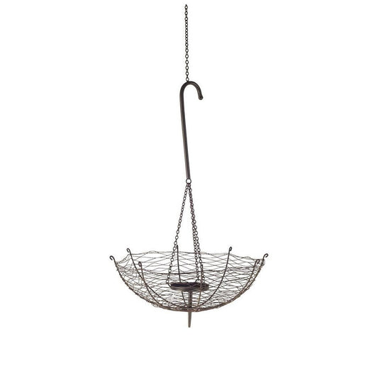 39" Black Woven Metal Lantern Candle Holder