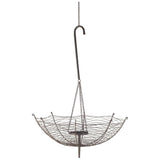 42" Black Distressed Woven Metal Lantern Candle Holder