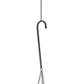 42" Black Distressed Woven Metal Lantern Candle Holder