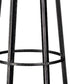 40" Black Distressed Geometric Metal Lantern Candle Holder