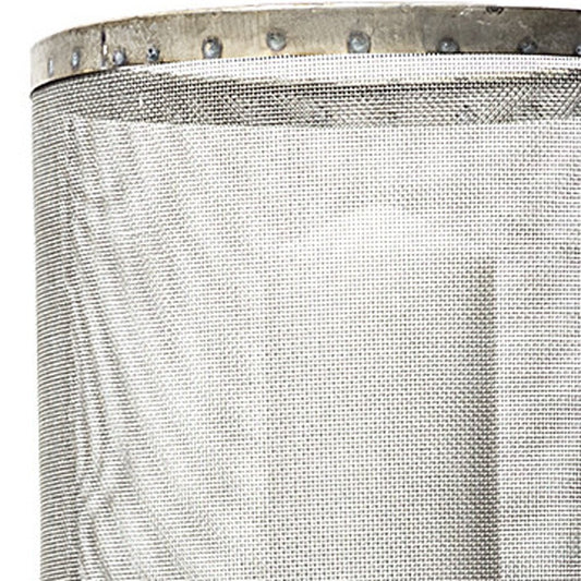 Set of Two Black Distressed Geometric Metal Lantern Candle Holders