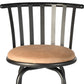 Khaki And Black Suede And Faux Leather And Metal Low Back Adjustable Height Swivel Bar Chair