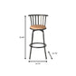 Set of Three Khaki and Black Suede Faux Leather and Iron Low Back Adjustable Height Swivel Bar Chairs