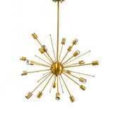 Gold Multi Light Metal Dimmable Chandelier