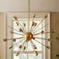 Gold Multi Light Metal Dimmable Chandelier
