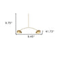 Brass Two Light Metal Dimmable Chandelier With White Shades