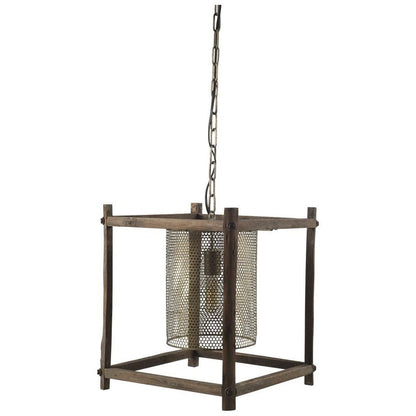 Gold Metal Single Dimmable Ceiling Light With Gold Shades