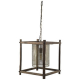Gold Metal Single Dimmable Ceiling Light With Gold Shades