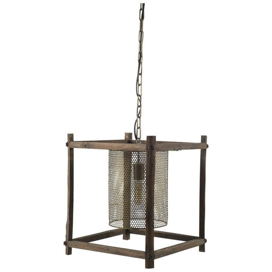 Gold Metal Single Dimmable Ceiling Light With Gold Shades