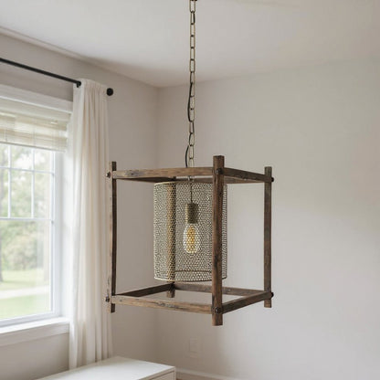 Gold Single Metal Dimmable Ceiling Light With Gold Shades