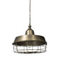 Gold Single Metal Dimmable Ceiling Light With Gold Shades